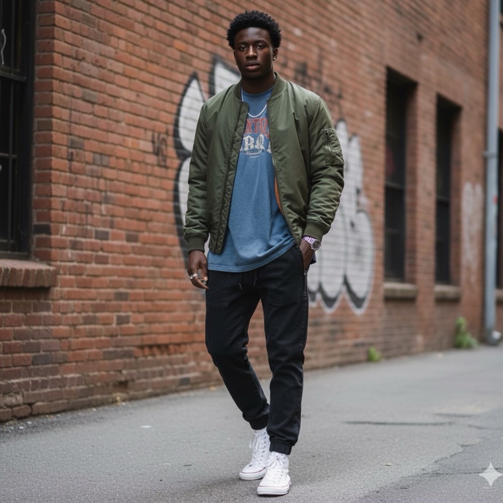 Been Trill Joggers Men’s Size Large Black Zip Pockets Drawstring Athletic Pants